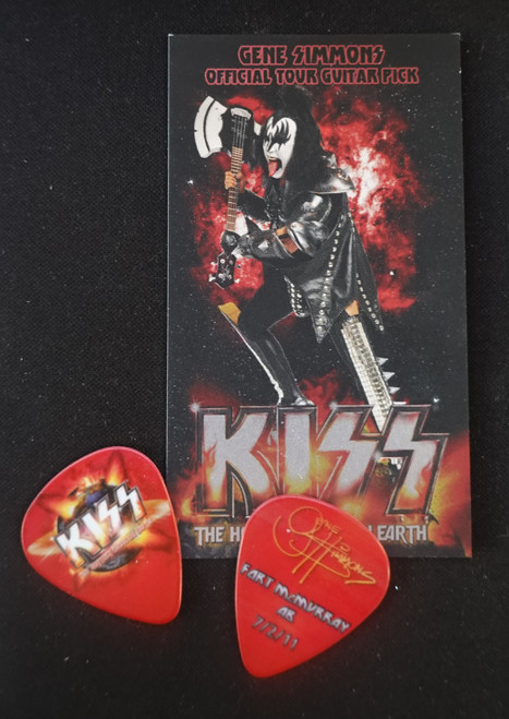070211 Fort McMurray Canada Gene Simmons Guitar Pick Hottest Show On Earth Tour
