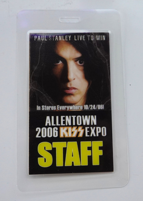 Allentown KISS Expo 2006 Staff Pass