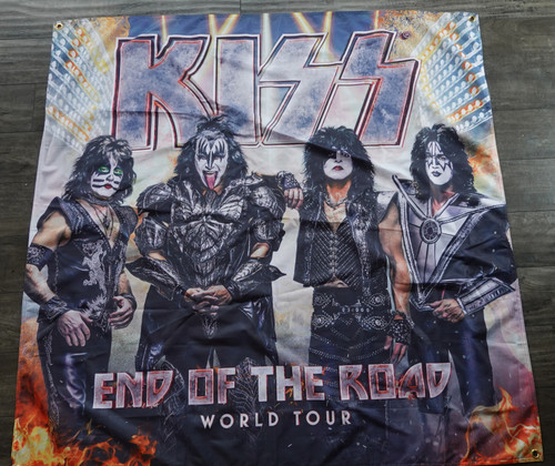 KISS End of the Road Flag Tapestry Poster 