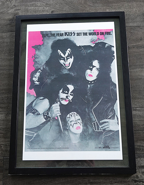 1974 The Year KISS Set the World On Fire Poster