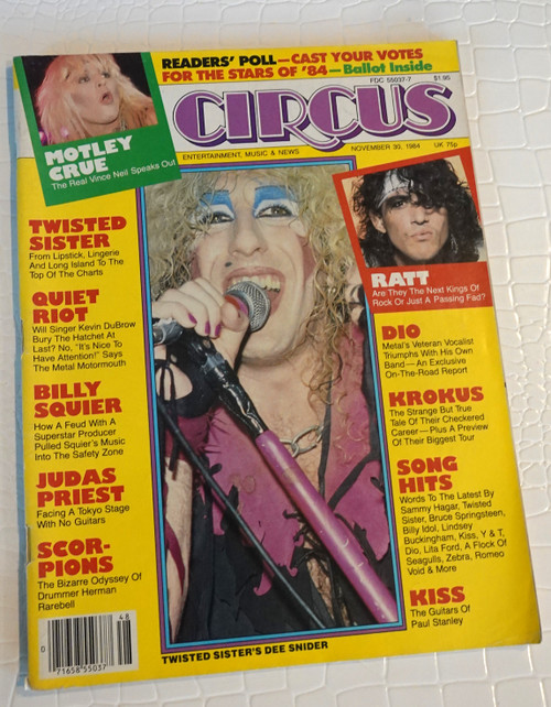 Circus Magazine November 1984 