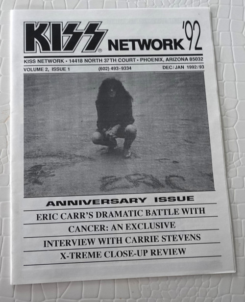 KISS Network Magazine Fanzine 1992 Volume 2, Issue 1