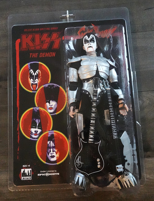 KISS 12 Inch Action Figure The Demon Blood Spitting Sonic Boom Deluxe Version