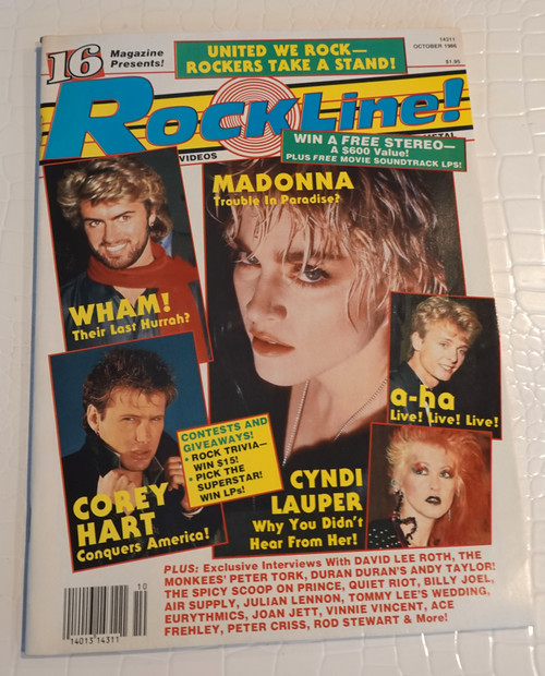 Rockline Magazine October 1986