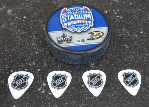 KISS NHL Puck Dodger Stadium January 25, 2014 with Pick Set