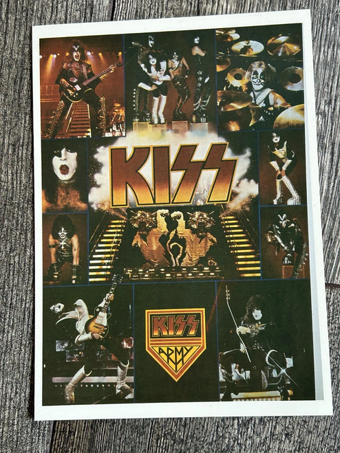 KISS Army Live Collage Vintage Postcard