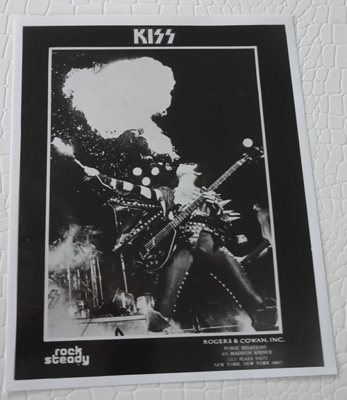 Gene Simmons Blowing Fire Alive! Tour Promo Photo
