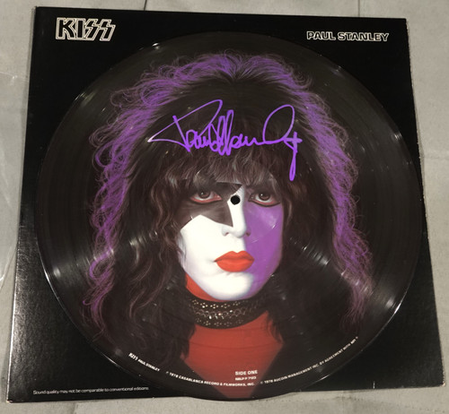 Paul Stanley SIGNED Solo Album Picture Disc LP First Release 1978