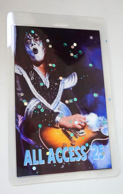 Ace Frehley 2025 Glitter Confetti All Access Tour Pass Last Tour