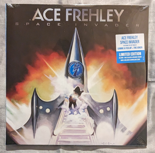 Ace Frehley Space Invader Vinyl LP Orange Black Limited Edition