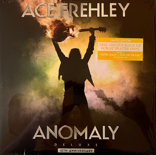 Ace Frehley Anomaly LP 10 Anniversary Ghostly Black Ice and Blue Splatter