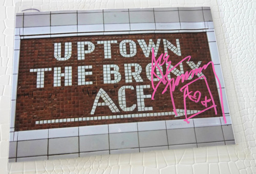 Ace Frehley SIGNED Uptown The Bronx Ace Dressing Room Sign