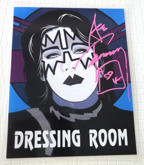 Ace Frehley SIGNED Elder Makeup Dressing Room Sign