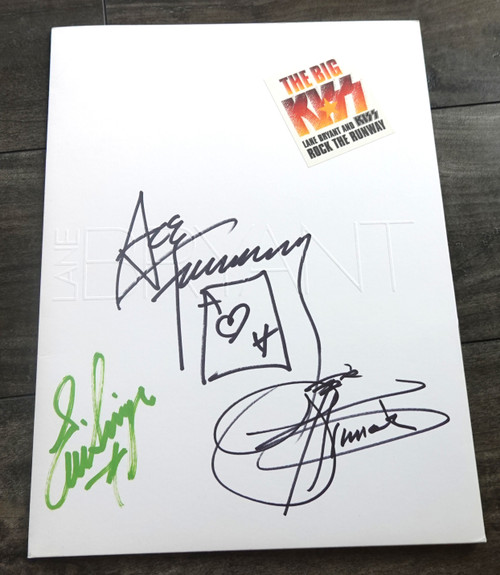 Ace Frehley, Gene Simmons and Eric Singer SIGNED The Big KISS Lane Bryant LAST SHOW with KISS Press Kit!