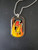 KISS Hologram Logo Letter S Dog Tag Necklace