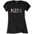 KISS Ladies Diamante Rhinestone Logo Shirt