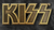 KISS Metal Gold Logo Enamel Pin