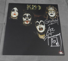 KISS First Album SIGNED Ace Frehley WHITE GETAWAY Inscription