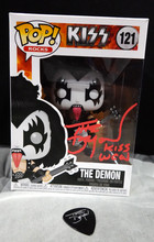 KISS Dale Torborg FUNKO POP THE DEMON KISS #121 SIGNED in Red with