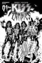 KISS Zombies Issue 1 Destroyer Variant Cover Comic Sketch