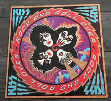 KISS Rock and Roll Over LP NBLP 7037 with Sticker 1985 Reissue