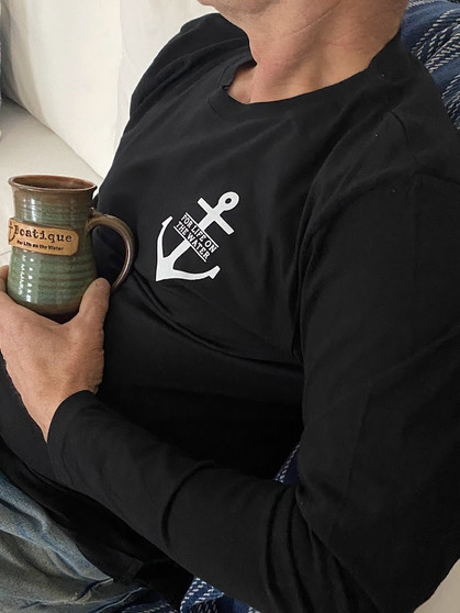 For Life on the Water  Pocket Logo Long Sleeve