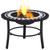 Mosaic Fire Pit Black and White 26.8" Ceramic A949-46721
