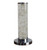 13" Silver Metal Column LED Rope Table Lamp With Clear N270-468733