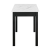 Rylee - Faux Marble Desk - Black / White