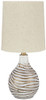 Aleela - Metal Table Lamp  - White / Gold Finish
