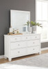 Fortman - Dresser And Mirror - White