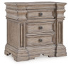 Blairhurst - Three Drawer Night Stand - Light Grayish Brown