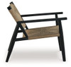 Halfmore - Accent Chair - Black / Natural