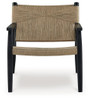 Halfmore - Accent Chair - Black / Natural