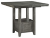 Hallanden - Rectangular Dining Room Counter Extension Table - Gray