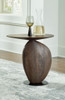 Cormmet - Accent Table - Brown / Black