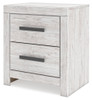 Cayboni - Two Drawer Night Stand - Whitewash