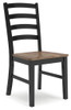 Wildenauer - Dining Room Side Chair (Set of 2) - Brown / Black
