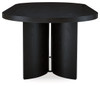 Rowanbeck - Oval Dining Room Table - Black
