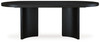 Rowanbeck - Oval Dining Room Table - Black