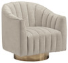 Penzlin - Swivel Accent Chair - Pearl