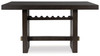 Burkhaus - Rectangular Dining Room Counter Table - Dark Brown
