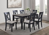 Eloise - 7 Piece Dinette Set - Charcoal / Gray