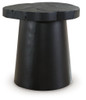 Wimbell - Round End Table - Black
