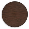 Korestone - Round End Table - Dark Brown