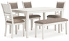 Erinberg - Dining Room Table Set (Set of 6) - Antique White