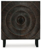 Fosterman - Accent Cabinet - Distressed Black