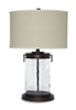 Tailynn - Glass Table Lamp  - Clear / Bronze Finish