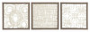 Odella - Wall Decor Set (Set of 3) - Cream / Taupe