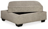 Bovarian - Ottoman With Storage - Stone